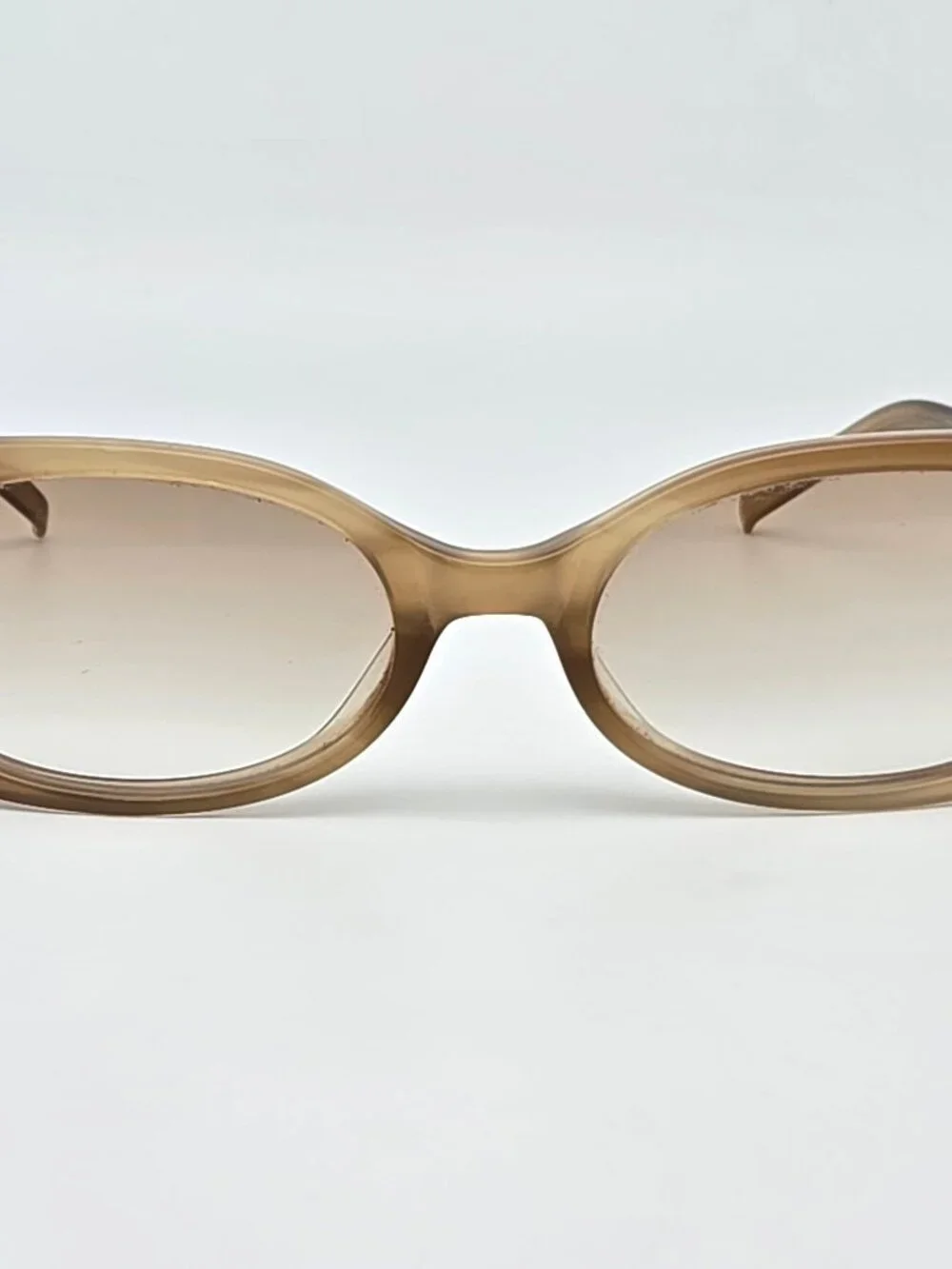 Ralph Lauren 7511 Brown Stripe Frame Light Brown Gradient Lens Sunglasses w Case